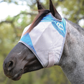 Cashel Crusader Fly Mask Standard-No Ear - Military Support Blue