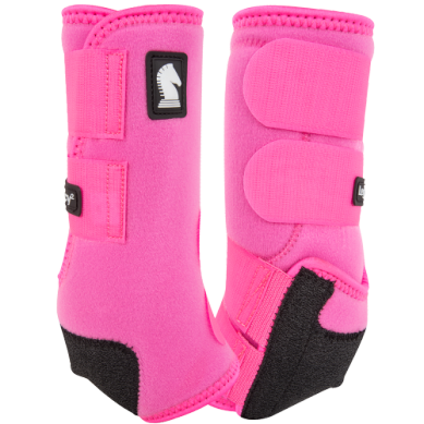 Classic Equine Legacy 2 Protective Boots - 2 PACK - Hot Pink