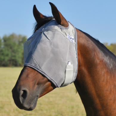 Cashel Crusader Fly Mask Standard-No Ear - Grey