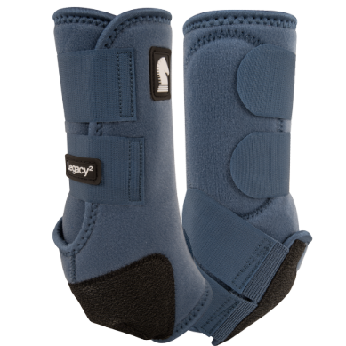 Classic Equine Legacy 2 Protective Boots - 2 PACK - Dark Denim
