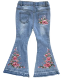 Shea Baby Floral Boot Flare Denim Jeans