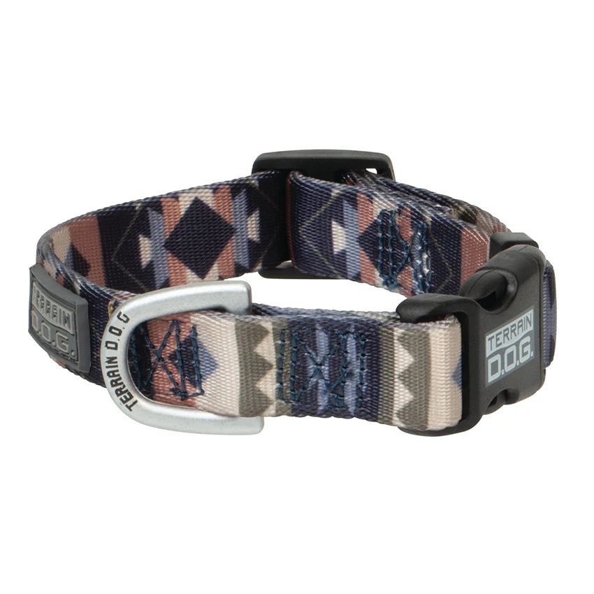 Terrain DOG Premium Patterned Snap-N-Go Adjustable Dog Collar - Trekking West