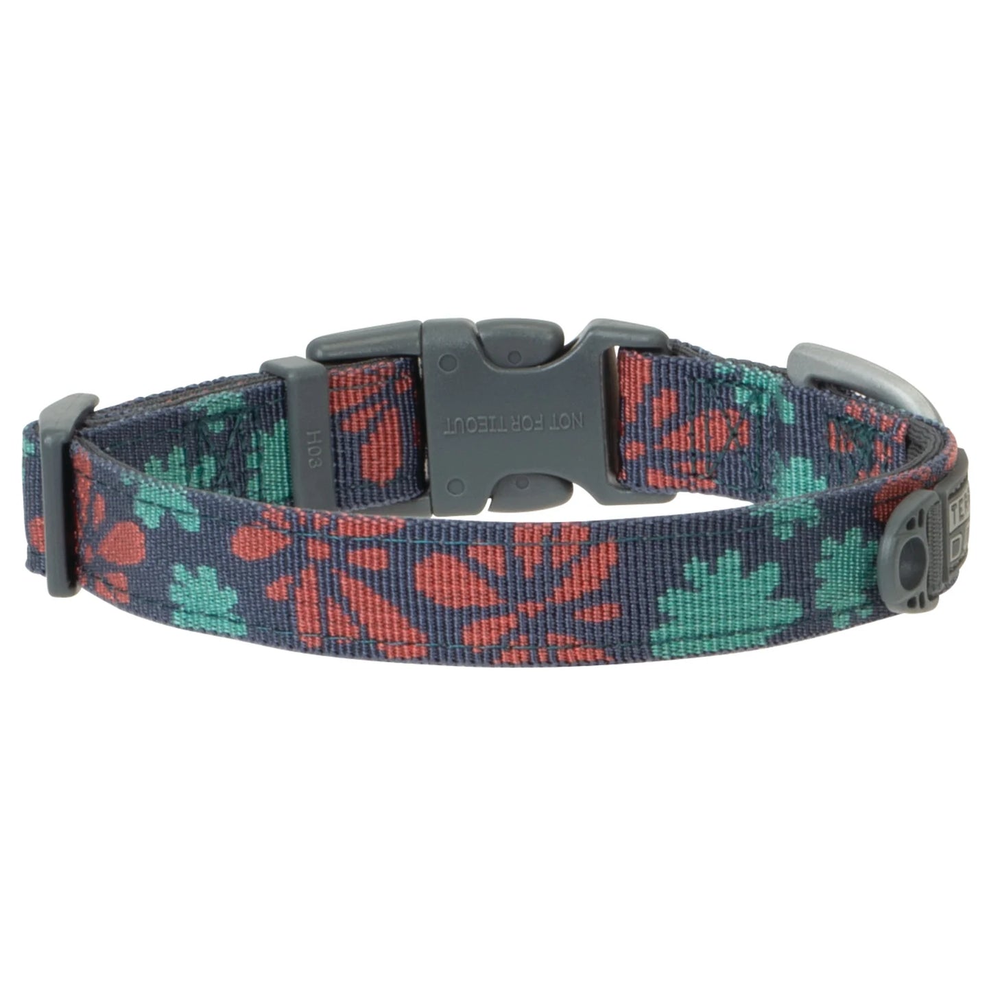 Terrain DOG Patterned Snap-N-Go Neoprene Lined Dog Collar - Sargasso Sea Flower