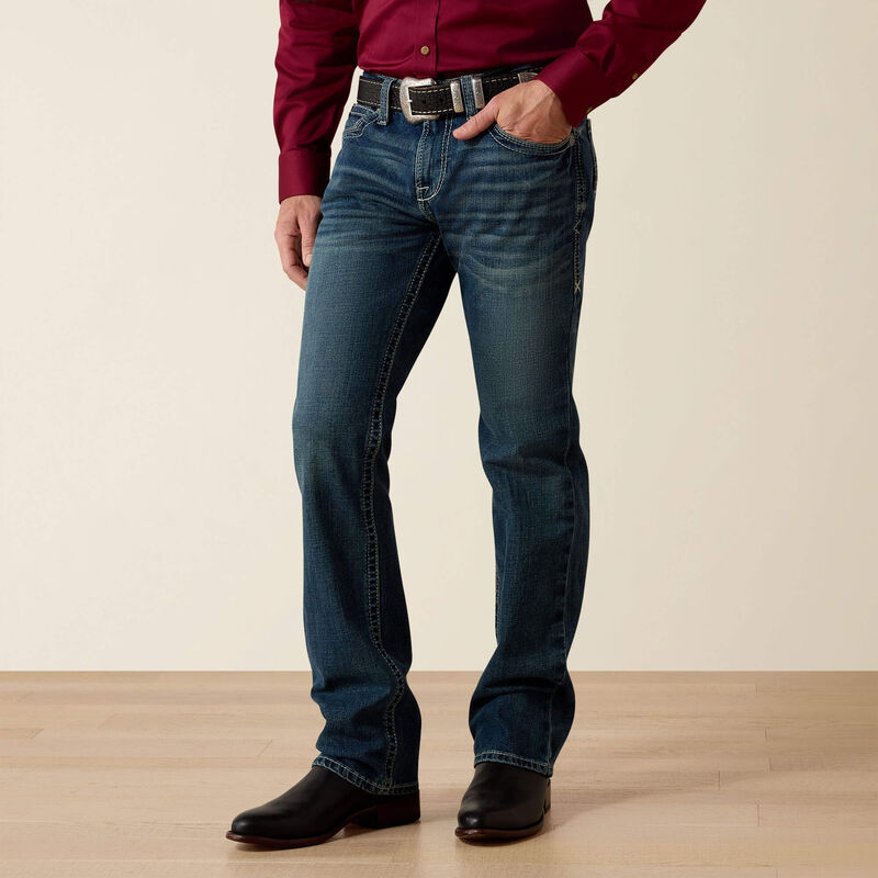 Ariat Men's M7 Rocker Stretch Coltrane Stackable Straight Leg Jean - Silverton