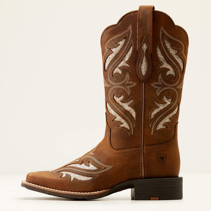 Ariat Womens Round Up Bliss Wide Square Toe Western Boot