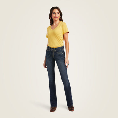 Ariat Woman's R.E.A.L. Perfect Rise Lexie Boot Cut Jean - Missouri