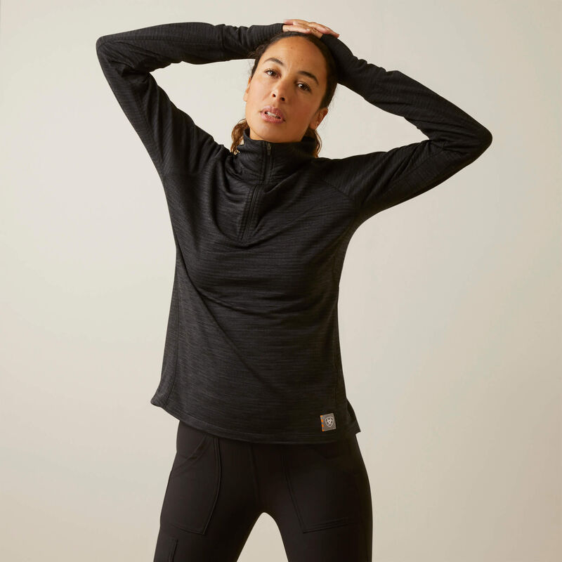 Ariat - Womens Rebar Gridwork 1/4 Zip Baselayer