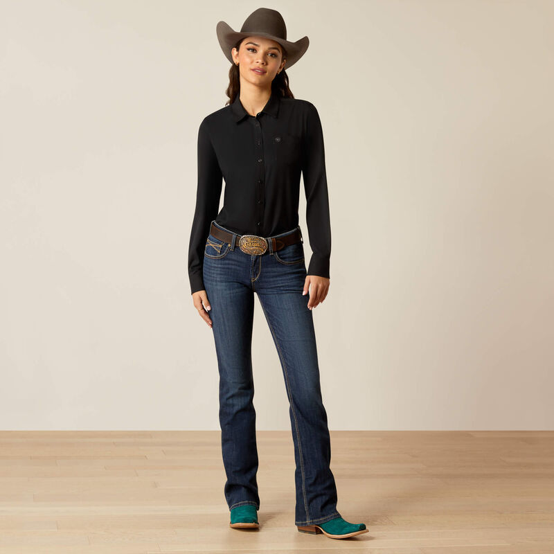 Women's Ariat Kirby Pro Shirt - BLACK