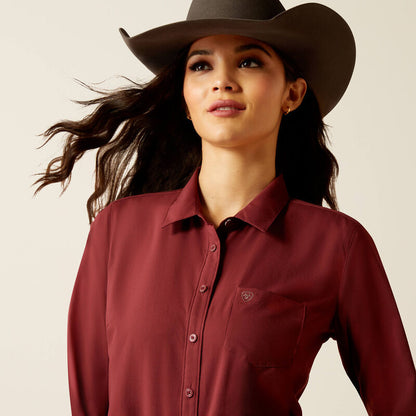 Women's Ariat Kirby Pro Shirt - TAWNY PORT