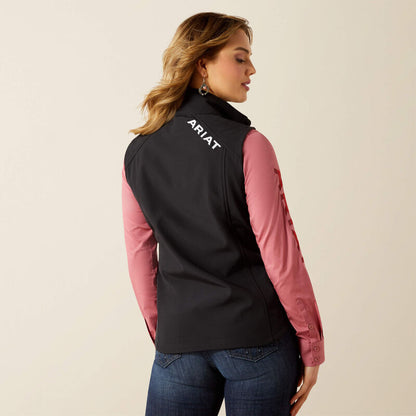 Ariat Woman's Logo Softshell Vest - Black