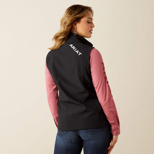 Ariat Woman's Logo Softshell Vest - Black