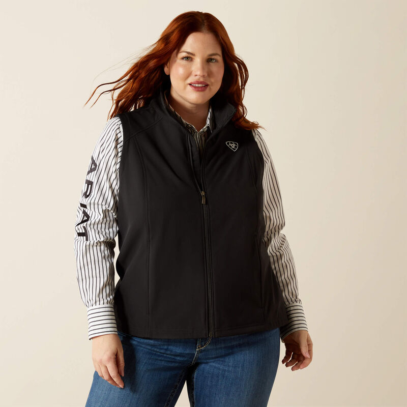 Ariat Woman's Logo Softshell Vest - Black