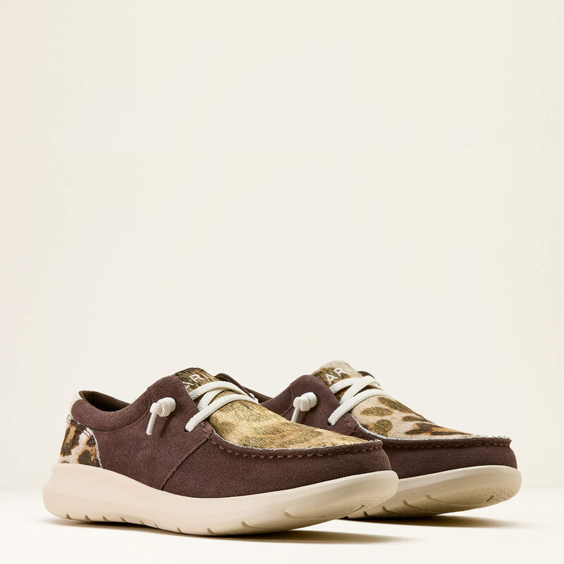 Ariat Women´s Hilo - CHOCOLATE SMOKE/GILDED LEOPARD HAIR ON