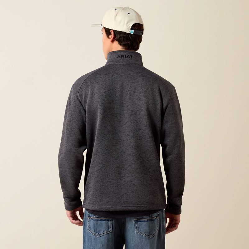 Ariat - Mens - Caldwell 1/4 Zip Sweater - Iron Gate