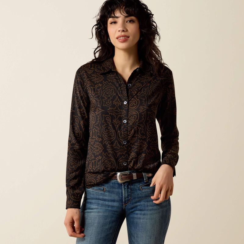 Women's Ariat Homestyle Long Sleeve Shirt - Boot Scootin'