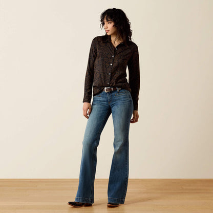 Women's Ariat Homestyle Long Sleeve Shirt - Boot Scootin'
