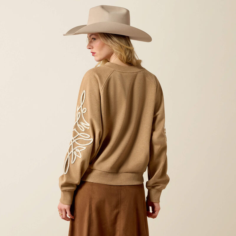 Ariat Women's Juliettte Sweatshirt - Khaki Heather