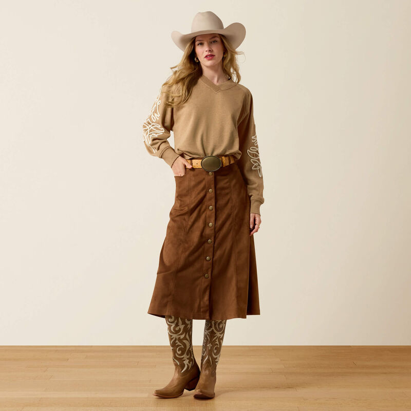 Ariat Women's Juliettte Sweatshirt - Khaki Heather