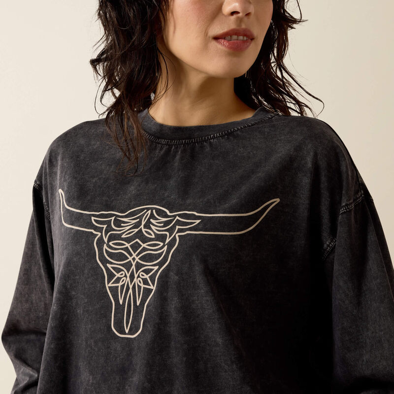 Ariat Womens Steer Story Long Sleeve T-Shirt