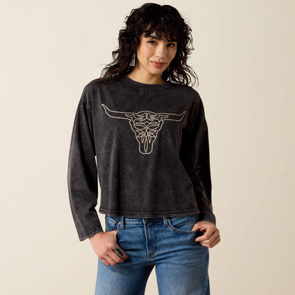Ariat Womens Steer Story Long Sleeve T-Shirt
