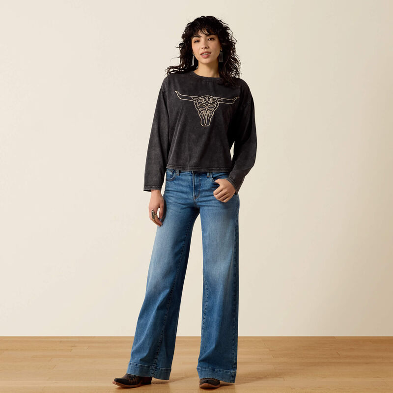 Ariat Womens Steer Story Long Sleeve T-Shirt