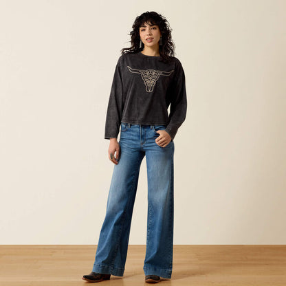 Ariat Womens Steer Story Long Sleeve T-Shirt