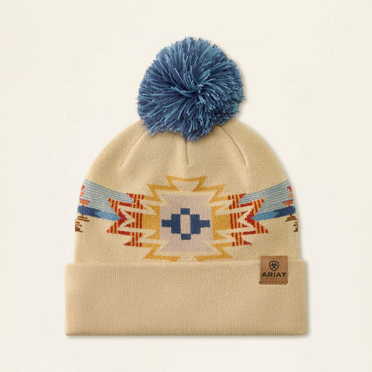 Ariat- Womens Serape Beanie - Natural