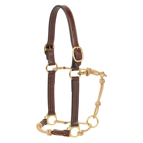 Weaver Kalley Krickeberg Leather & Rope Combination Horseman's Halter