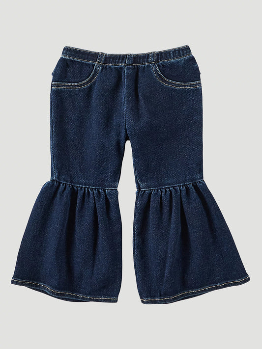 Little Girl's Ruffle Leg Flare Jean - Lacey