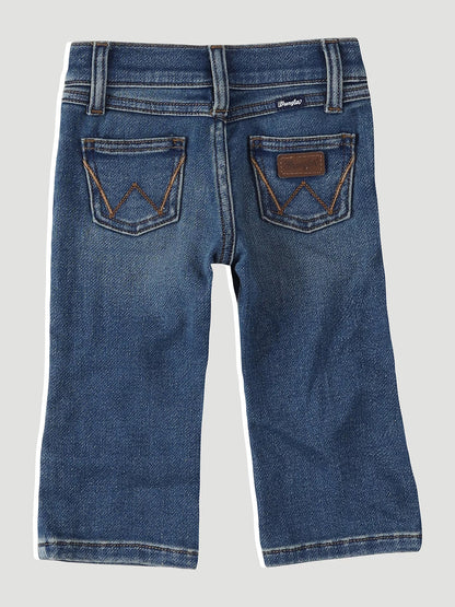 Wrangler Little Boy's Stitched Pocket Bootcut Jean - Ropin