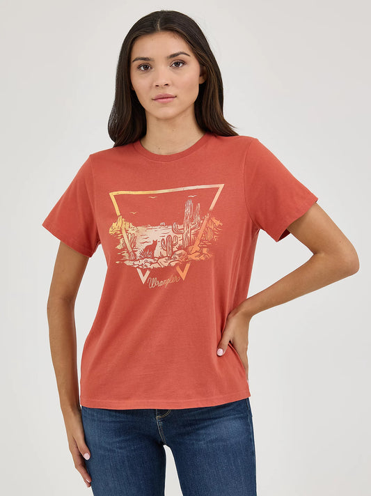 Women's Wrangler Southwestern Graphic Regular Fit Tee - BRUSCHETTA