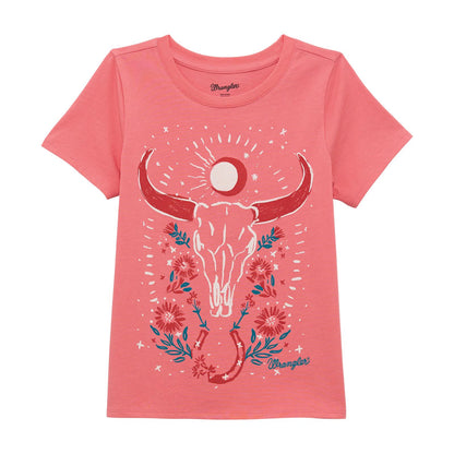 Girls Short Sleeve Graphic T-Shirt - Red