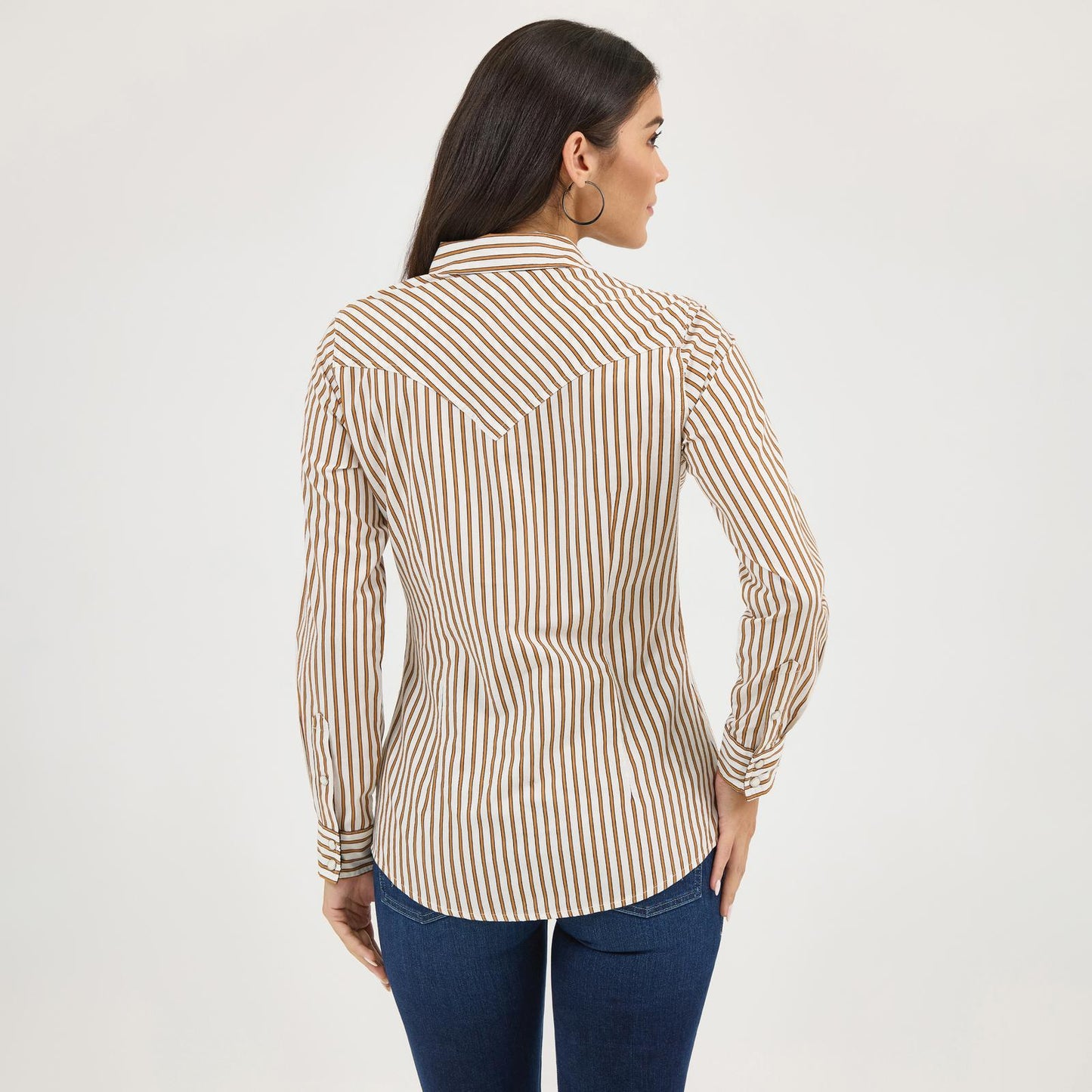 Women's Wrangler Retro® Western Dress Snap Shirt - Brown