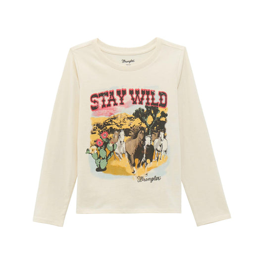 Girls Wrangler Long Sleeve Tee- Stay Wild