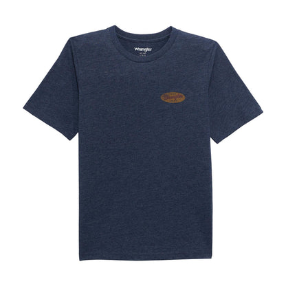 Wrangler® Boys Short Sleeve Graphic T-Shirt - Dress Blues Heather