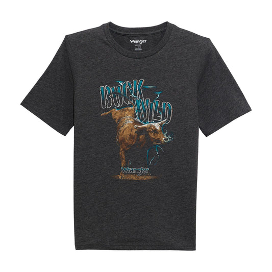 Wrangler® Boys Short Sleeve Graphic T-Shirt - Phantom Heather