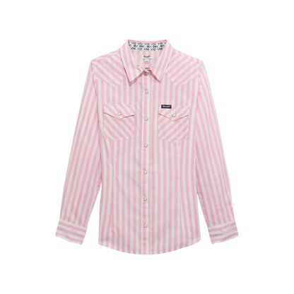 Wrangler Retro® Western Dress Snap Shirt - Pink