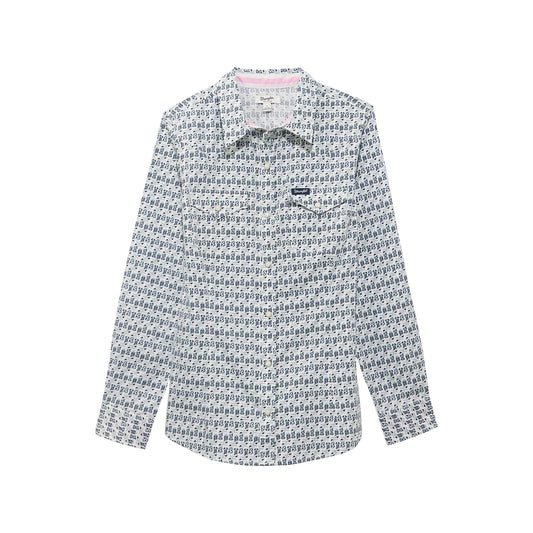 Wrangler Retro® Western Dress Snap Shirt - Blue