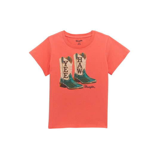 Wrangler Girls Short Sleeve T-Shirt - Pink