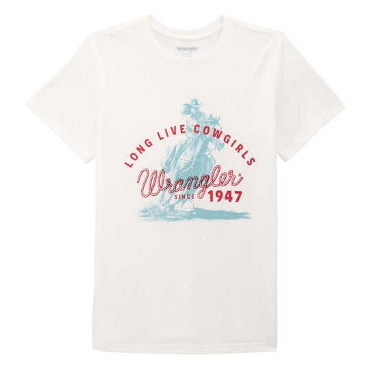 Wrangler® Short Sleeve T-Shirt - Regular Fit - Bright White Heather