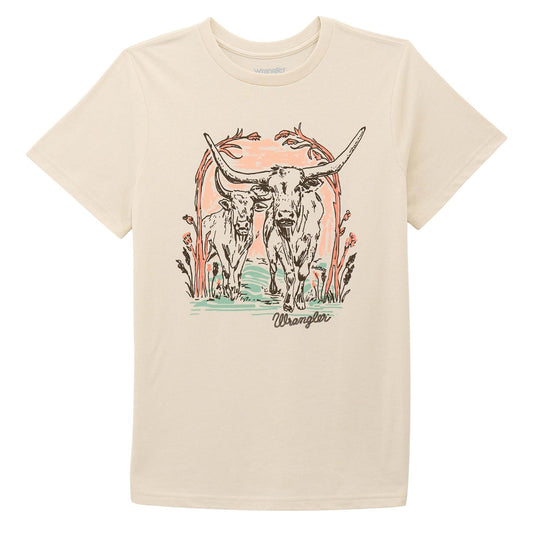 Wrangler® Short Sleeve T-Shirt - Regular Fit - Silver Birch Heather