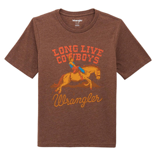 Wrangler® Boys Short Sleeve Graphic T-Shirt - Rocky Road Heather