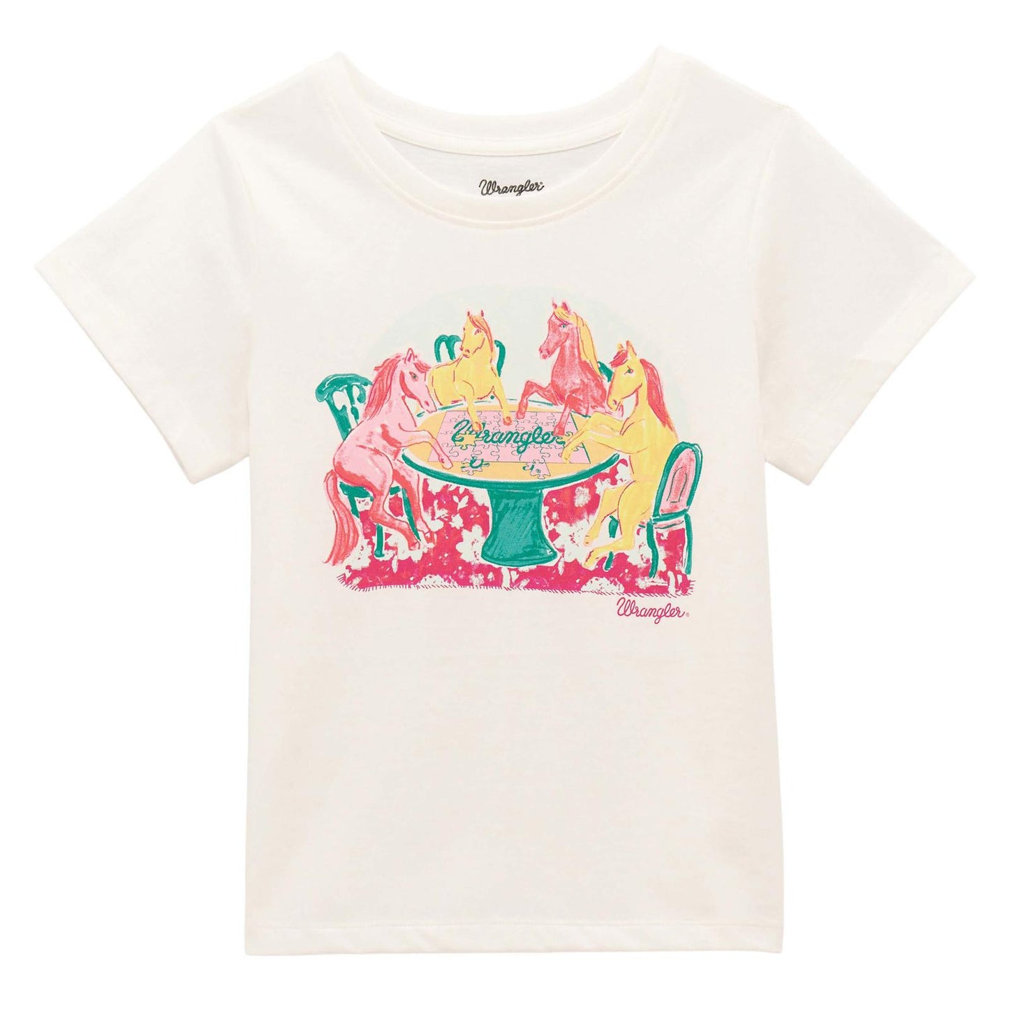 Wranglers Girls Short Sleeve T-Shirt - White