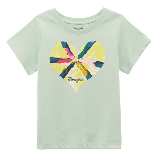 Wrangler Girls Short Sleeve T-Shirt - Green