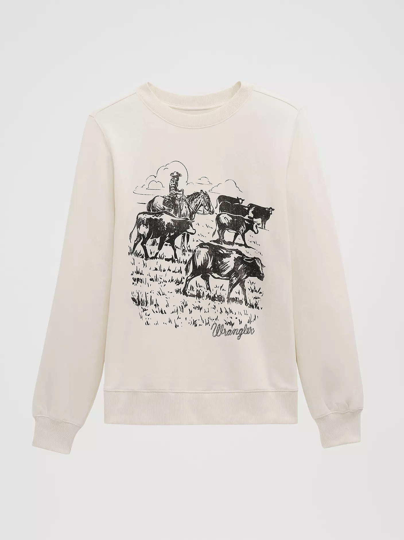 Women's Wrangler Cattle Drive Graphic Fleece Reg Pullover
