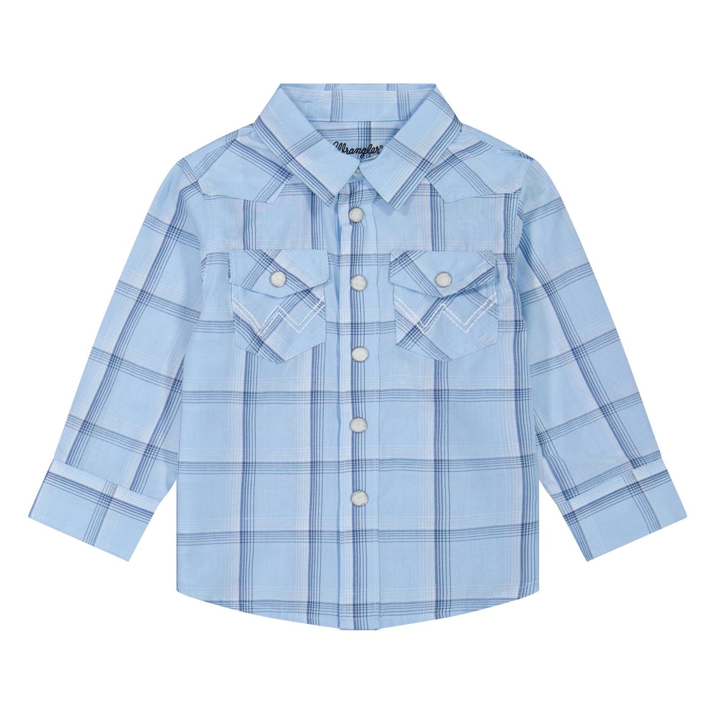 Wrangler® Baby Boy Long Sleeve Shirt - Blue