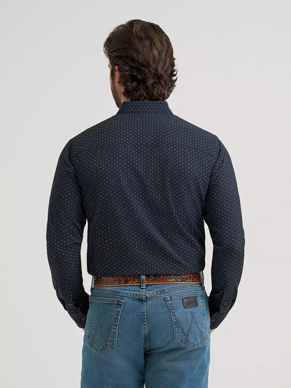 Wrangler Mens  - X Cody Johnson Long Sleeve Performance Shirt - Classic Fit - Buttons - D Spots