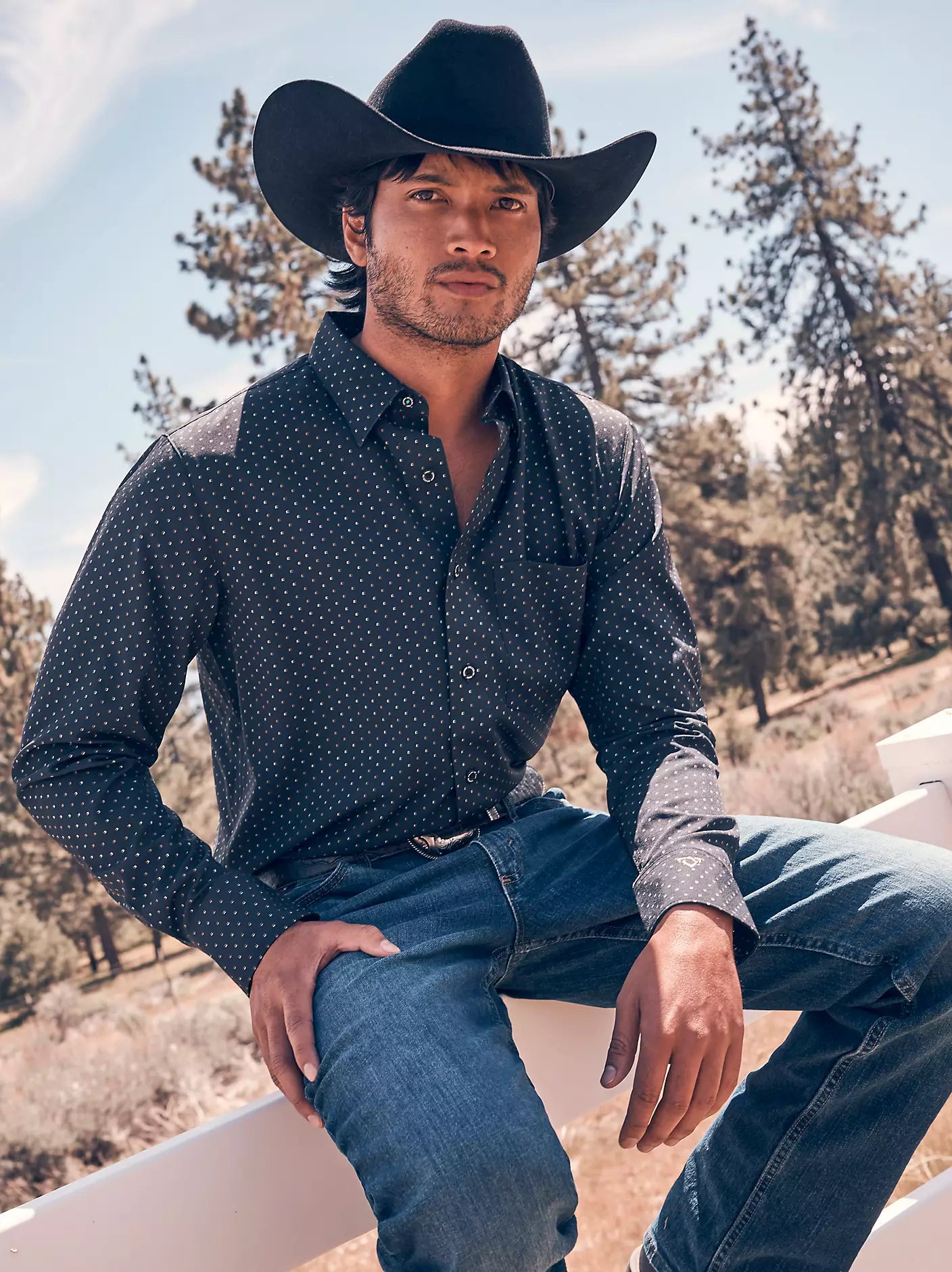 Wrangler - Mens - Cody Johnson Performance Button Down Shirt - D Spots
