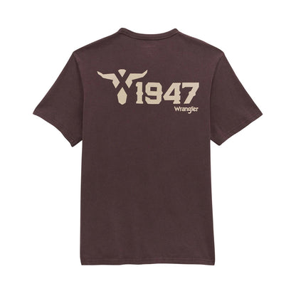 Men's Wrangler® Graphic Short Sleeve T-Shirt - Regular Fit - Seal Brown