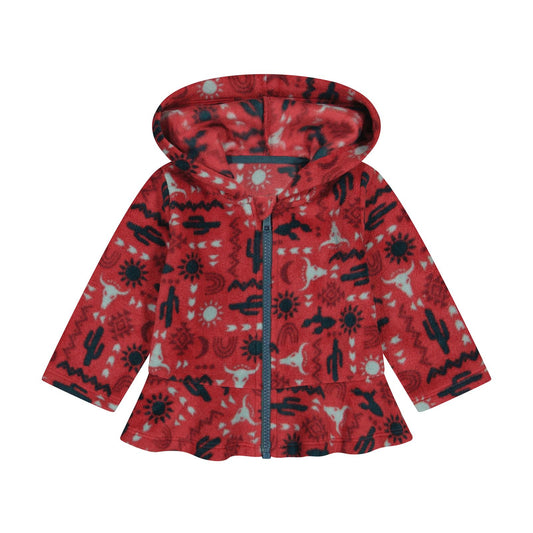 Wrangler® Wrangler® Baby Girls Fleece Full Zip - Pink/cactus